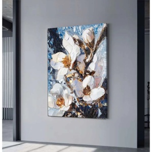 Wallxpert tablou decorativ canvas, 80x120 cm, panza 100% grosime 3mm, rama lemn pin 100%, format panoramic, multicolor - Verificat A · Re-Bloom - Img 3