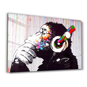 Wallxpert tablou decorativ pe sticla temperata, 46x72 cm, sticla 100% grosime 4mm, imprimare UV, multicolor - Verificat A · Re-Bloom