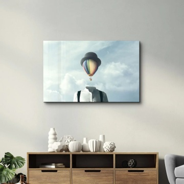 Wallxpert tablou din sticla securizata 70x110 cm, sticla calita 4mm, imprimare UV, multicolor - Verificat A · Re-Bloom - Img 5