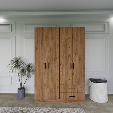 Yaman dressing 120x45x180 cm, PAL 100% melaminat 18mm, maro - Verificat A · Re-Bloom