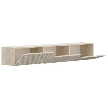 Ada comoda TV de perete cu LED 180x28.6x31.4 cm, PAL melaminat, travertin bej - Verificat A · Re-Bloom - Img 2