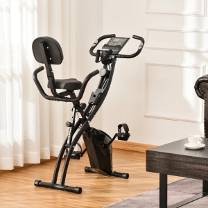 Bicicleta fitness pliabila Re-Bloom, 8 nivele de rezistenta, otel/ABS, negru, 105 x 48 x 118 cm, Resigilat, Grad A - Img 4