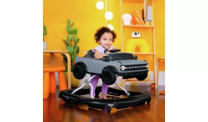 Bright Starts Ford Bronco premergator bebelusi 4in1, 47.5x74.93x64.52cm, 12kg, pliabil, 4 moduri utilizare, pentru 6 luni+/max 12kg, baterii 3xAA, negru - Verificat A · Re-Bloom - Img 5