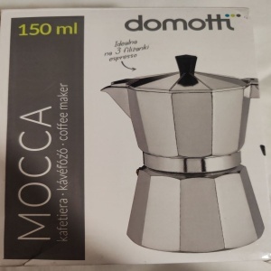 Cafetiera aluminiu 3 portii, Domotti Mocca, 150 ml, Resigilat, Grad A - Img 2