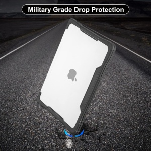 Carcasa de protectie pentru MacBook Air M2 A2681 2022 Blueswan, TPU/PC, negru/transparent, 13,6 inchi - Img 4