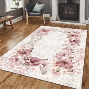 Conceptum Hypnose covoras de intrare, catifea/bumbac, 80x150 cm, antiderapant, multicolor - Verificat A · Re-Bloom - Img 2