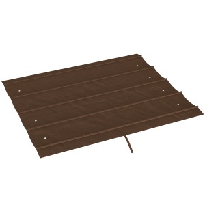 Copertina retractabila pentru pergola Re-Bloom, poliester, 286x245 cm, protectie UV30+, cafea - Verificat A · Re-Bloom