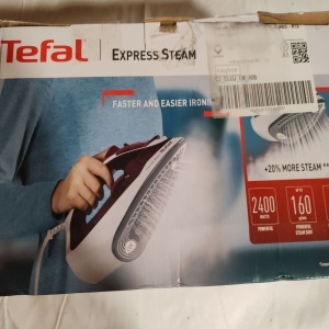 Fier de calcat Tefal Express Steam FV2835E0, 2400W, Jet de abur 160 g/min, abur variabil 0-35 g/min, 270 ml, violet, Resigilat, Grad A - Img 2