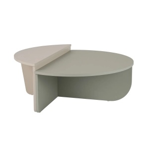 Hanah Home masa cafea living 90x60x30 cm, PAL 18mm, gri si verde - Verificat A · Re-Bloom