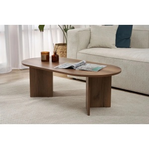 Hanah Home masuta de cafea, PAL melaminat, 119x60x40cm, Nuc - Verificat A · Re-Bloom - Img 2