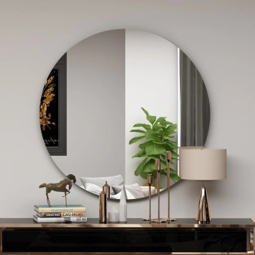 Hanah Home oglinda rotunda de perete Ø70 cm, rama MDF 100%, acoperire ecologica Flotal-E, neagra - Verificat A · Re-Bloom - Img 3