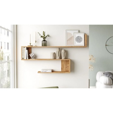 Hanah Home raft de perete 120x14.5x71.4 cm, PAL 18mm melaminat, pin atlantic - Verificat A · Re-Bloom - Img 6