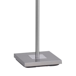 Hans II lampadar LED 2 lumini 190 cm, 22W 2500lm 3000K, dimabil, metal periat, abajur plastic, argintiu/alb - Verificat A · Re-Bloom - Img 4