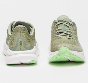 Hoka, Pantofi din material textil cu logo pentru alergare Mach 6, Verde deschis, 43, Resigilat, Grad B - Img 4