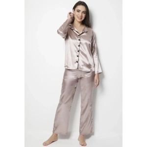 Jumeon set pijama femei, poliester 100%, marime M/L, latte - Verificat A · Re-Bloom - Img 1