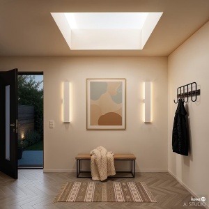 KRIM aplica perete cu baterii 47 cm, LED 4W 3000K dimmer tactil telecomanda, aluminiu mat, reincarcabil USB-C, alb - Verificat A · Re-Bloom - Img 4