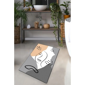 L'essentiel Maison covoras de baie, poliester 100%, 70x120 cm, fir 10mm, imprimare digitala, antibacterian, antiderapant, multicolor - Verificat A · Re-Bloom