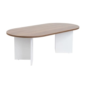 Masuta de cafea Re-Bloom, PAL, alb/nuc, 119 x 60 x 40 cm, Resigilat, Grad A