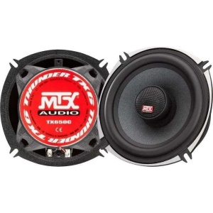 MTX TX650C set 2 difuzoare auto coaxiale 2 cai, 13cm, 80W RMS/320W max, 4Ω, 93.5dB, sasiu aluminiu, tweeter neodim, cupola matase - Verificat A · Re-Bloom