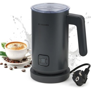 Navaris aparat spumare lapte, 500W, 300ml, 5 moduri, antiaderent, baza detasabila, Negru - Verificat A · Re-Bloom