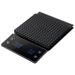 Navaris cantar digital cafea cu timer, precizie 0.1g/3kg, LCD touch, Negru - Verificat A · Re-Bloom
