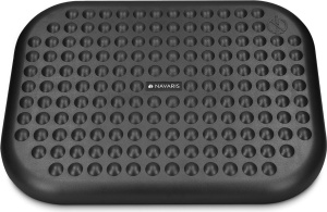 Navaris suport ergonomic picioare birou, plastic, 44.8x33.5 cm, inclinare reglabila 0-15°, butoane masaj, picioare cauciuc anti-alunecare, negru - Verificat A · Re-Bloom - Img 3
