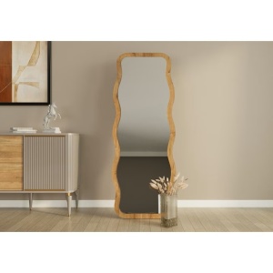 Oglinda decorativa Re-Bloom, MDF/sticla, natur, 50 x 160 x 2.2 cm - Img 2