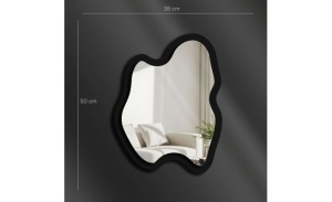 Oglinda decorativa Re-Bloom, plexiglas/EVA, negru, 38 x 50 cm - Img 2