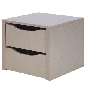 Orange dulap 2 sertare 45x39x45 cm, PAL imprimat lacuit, gri - Verificat A · Re-Bloom