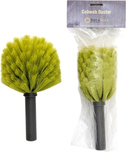 Perie compatibila cu manerul extensibil DocaPole, cauciuc/silicon, negru/galben - Img 2