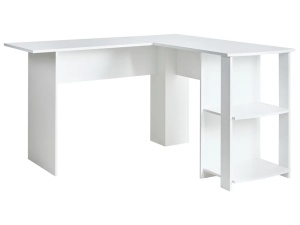 Produs Resigilat Birou in forma de L Re-Bloom Snyder, PAL, 125x125x73 cm, alb - Verificat A