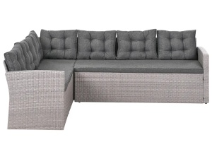 Produs Resigilat Coltar gradina Re-Bloom Viterbo 8 locuri, ratan PE/otel, 234x177x74 cm, perne incluse, UV4, 136 kg/persoana - Verificat A - Img 6