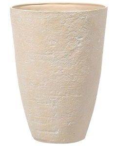 Produs Resigilat Ghiveci Re-Bloom Camia, argila fibroasa/polrasina, diametru 51 cm, inaltime 71 cm, 85L, 5 kg, UV, dop inclus, bej - Verificat A