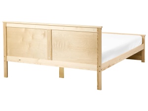 Produs Resigilat Pat Re-Bloom Dauphin, 140x200 cm, lemn de pin/MDF, somiera 2x16 lamele, tablie 82x149 cm, 240 kg, natur - Verificat A - Img 6