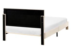 Produs Resigilat Pat Re-Bloom Lonzac, 120x200 cm, catifea/lemn, somiera 12 lamele, tablie 125x51 cm, picioare 28 cm, bej - Verificat A - Img 4