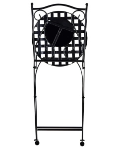 Produs Resigilat Set 2 scaune de gradina Re-Bloom Casario, fier/ciment/sticla, 40x44x90 cm, pliabile, 120 kg, multicolor - Verificat A - Img 4