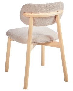 Produs Resigilat Set 2 scaune de masa Re-Bloom Mills, textil/MDF/spuma, 50x58x80 cm, sezut 50x45 cm, 120 kg, natur/bej deschis - Verificat A - Img 3