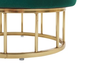 Produs Resigilat Taburet Re-Bloom Elgin cu spatiu de depozitare, 37x37x42 cm, catifea, picioare metal, 100 kg, verde inchis - Verificat A - Img 5