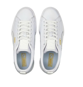 Puma, Pantofi sport flatform de piele Mayze Classic, Alb, 40, Resigilat, Grad A - Img 4