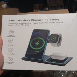 ReadeREST statie de incarcare wireless 3 in 1, telefon, casti si smartwatch, compatibil iPhone, Android, AirPods, Apple Watch, Samsung, Huawei, Xiaomi, alb - Verificat A · Re-Bloom - Img 6