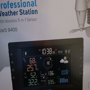 Sencor SWS 9400 statie meteo profesionala, ecran LCD TRUE BLACK 14.5 cm, senzor wireless 5in1, 150m, SENSIRION, prognoza 12-24h, alb - Verificat A · Re-Bloom - Img 2