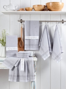 Set 10 prosoape de bucatarie, bumbac 100%, 45x65 cm, gri - Verificat A · Re-Bloom - Img 2
