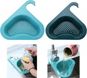 Set 2 filtre de scurgere pentru chiuveta N\D, plastic, albastru/verde inchis, 26,7 x 24 x 8,2 cm - Img 2