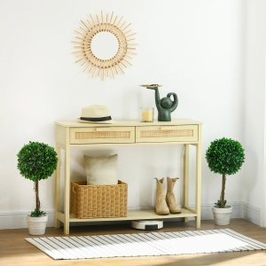 Set 2 plante artificiale buxus cu frunze de santal Re-Bloom, PE/otel, inaltime 60 cm, bila diametru 28 cm, ghiveci diametru 11.5x13 cm, verde/maro/alb - Verificat A · Re-Bloom - Img 3