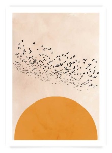 Set 3 postere decorative Re-Bloom, hartie, multicolor, 50 x 70 cm - Img 6