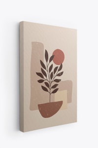 Set 4 tablouri decorative canvas 50x70 cm, panza/lemn, multicolor - Verificat A · Re-Bloom - Img 3