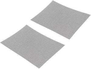 Set de 2 covorase pentru gratar BJ, teflon, negru, 40 x 30 cm - Img 1