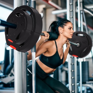 Set Gantere 25 kg (2×10 kg + 5 kg) cu discuri de nisip, negru, Resigilat, Grad A - Img 4