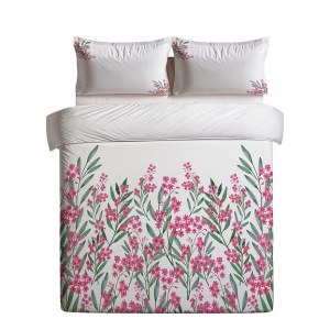 Set husa pilota + 2 fete de perna, 70% bumbac/30% poliester, 200x200 cm + 2x80x80 cm, imprimeu pigmentat, lavabil 30°C, multicolor - Verificat A · Re-Bloom