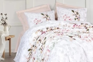 Set husa pilota + 2 fete de perna, bumbac ranforce 100%, 260x220 cm + 2x60x60 cm, multicolor - Verificat A · Re-Bloom